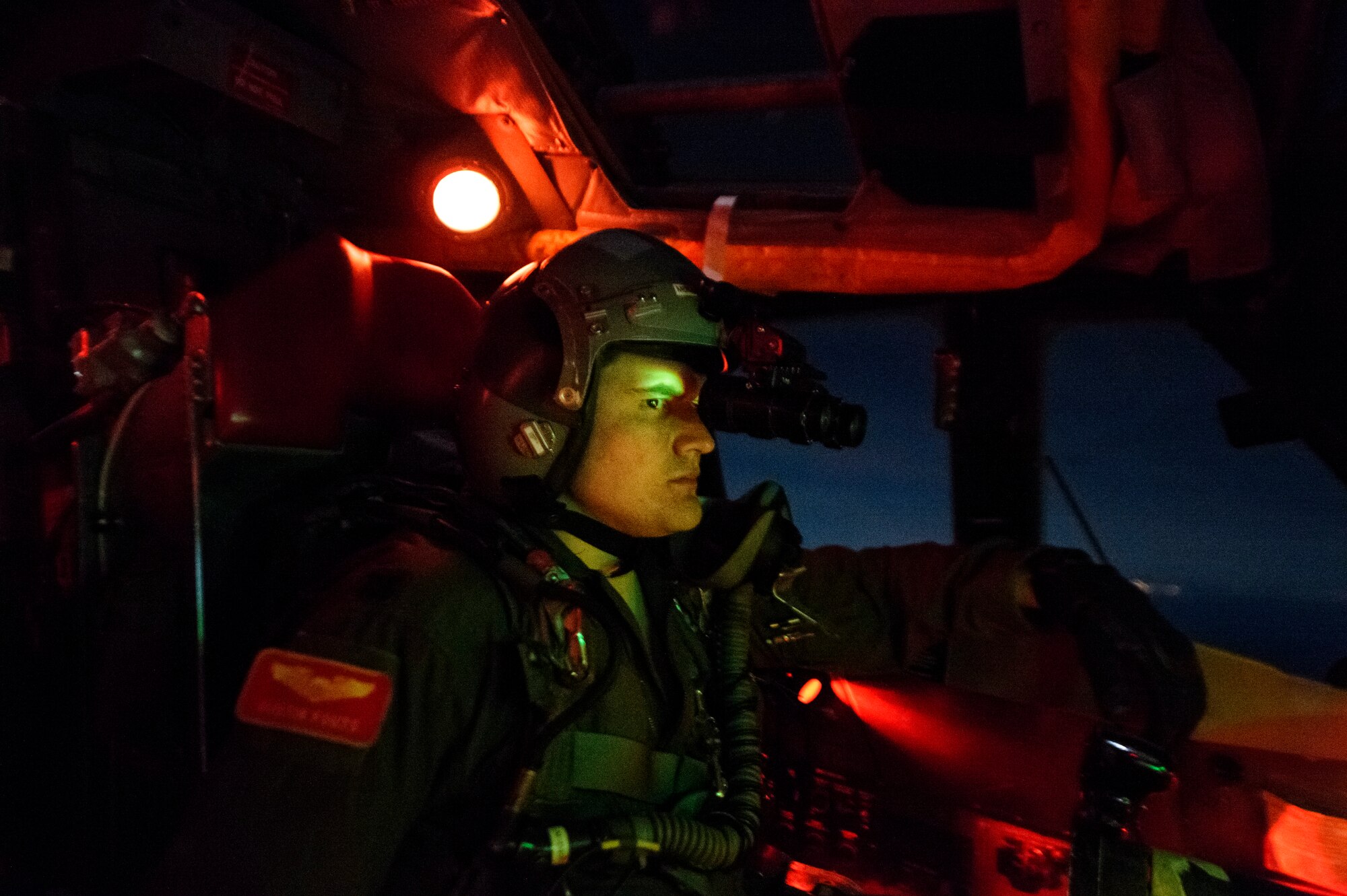 Capt. Austin Fouts, 23rd Bomb Squadron pilot, flies a B-52H Stratofortress over Nevada, Feb. 11, 2014. The 23rd BS conducted a live ordnance training mission dropping a Cluster Bomb Unit 103 and CBU-87 at the Nevada Test and Training Range. (U.S. Air Force photo by Staff Sgt. Jonathan Snyder/RELEASED)

