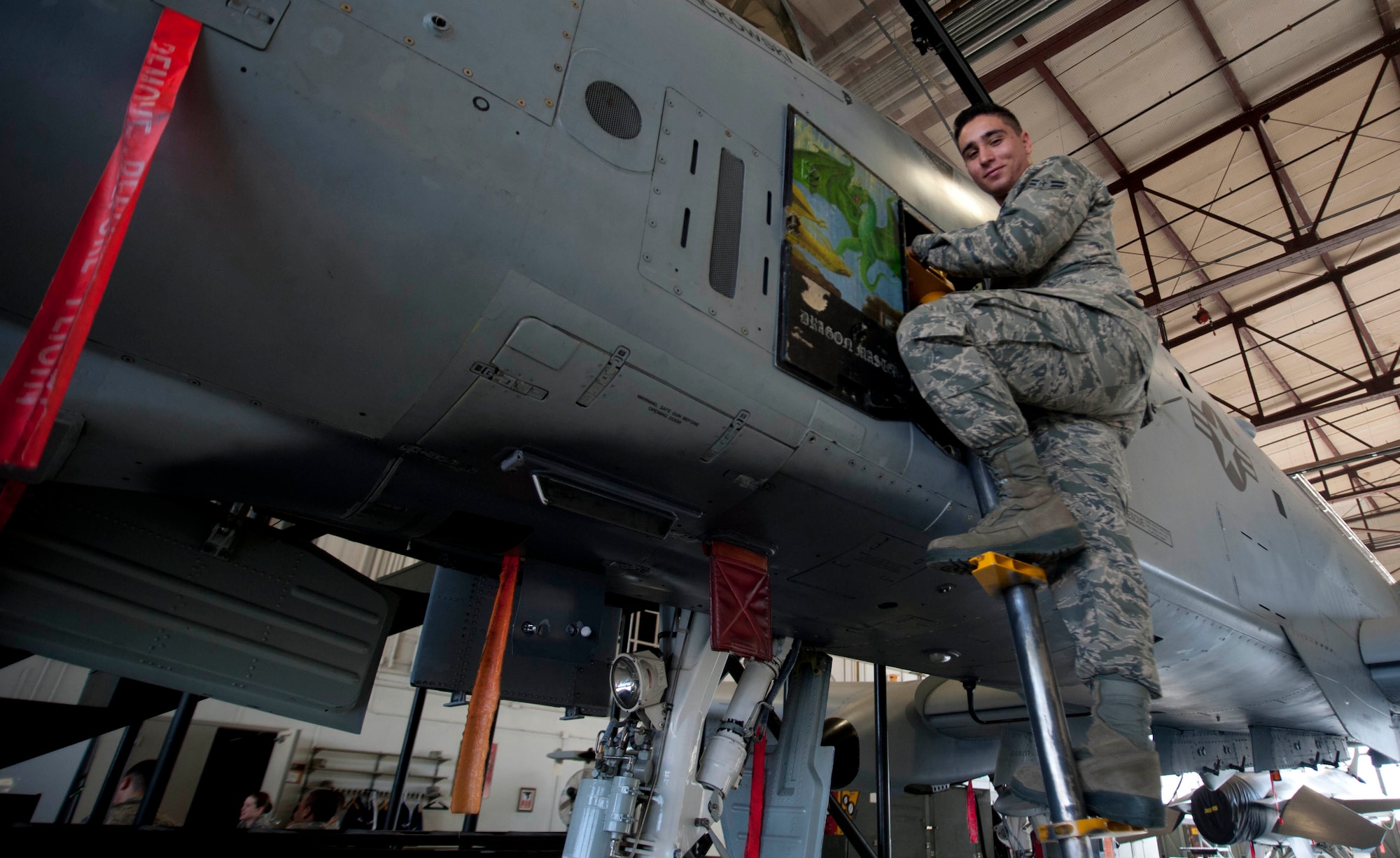 Airman 1st Class Giovanni Bufalini-Balla, a 363rd Training Squadron aircraft armament student from Maryville, Tenn., has earned the ACE award. The ACE award is given for maintaining a 100 percent average throughout each block test. (U.S. Air Force photo by Airman 1st Class Jelani Gibson) 