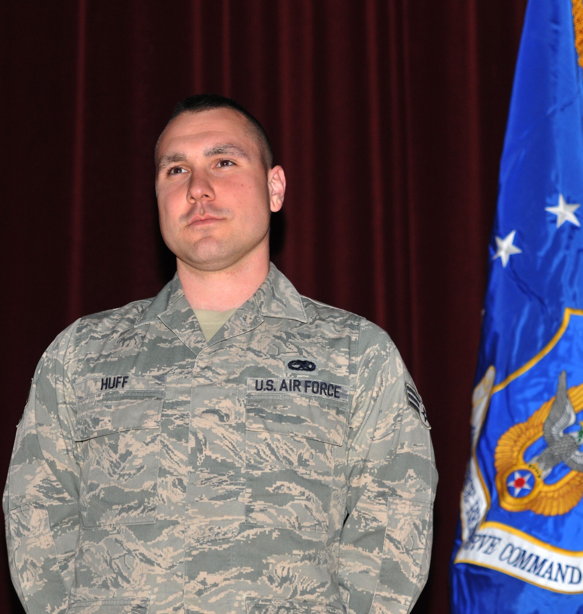Senior Airman William Huff, an Air Force Reserve maintainer with 22nd Air Force, Detachment 1, Little Rock Air Force Base, Ark., used his Air Force CPR training to help save the life of a Lonoke County man. (U.S. Air Force photo)
