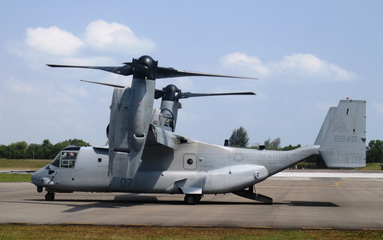 Osprey squadron operates simultaneously across four nations, thousands ...