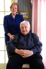 Dick Govoni and his wife of 56 years, Marguerite, pose for a photo Jan. 16, at their home in Fredericksburg, Va. Govoni retired Jan. 3, after 63 years of combined service in the Marine Corps and federal government. A retired Marine Corps pilot, Govoni enlisted in the Marine Corps in 1948 and commissioned in 1953. He came to work for Marine Corps Systems Command in 1991 to help establish the government-furnished property office, and retired in 2014 at age 84. 
