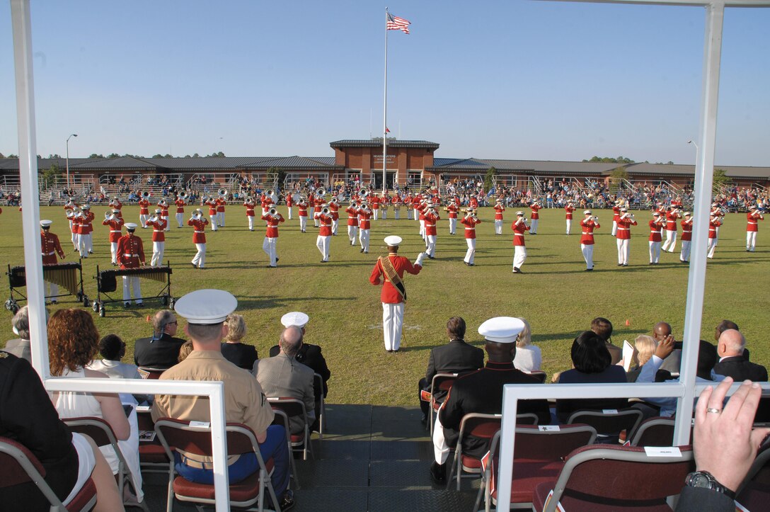 Marine Corps Logistics Base Albany officials are planning to host the Marine Corps Battle Color ceremony here, March 17 at 1 p.m., which is free and open to the public. Comprised of three performing ceremonial units from Marine Barracks Washington, D.C., the Marine Corps Color Guard, the Silent Drill Platoon and the Drum & Bugle Corps, seen performing here two years ago at Schmid Field, make up the Battle Color Detachment. Every year, the BCD travels to every clime and place, performing for hundreds of thousands of spectators.