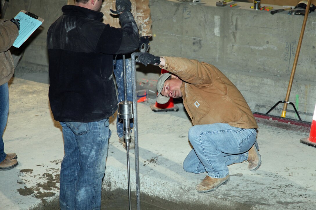 Researchers at the fully controllable FERF at ERDC-CRREL can test soil strength under any temperature condition at any time of the year.