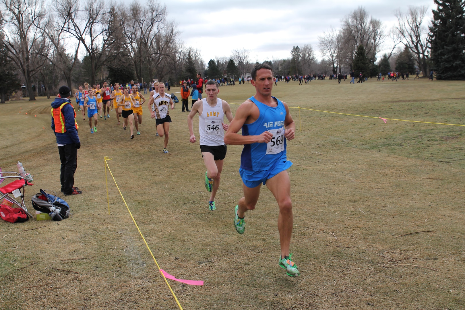 Air Force Capt. Benjamin Payne (Hurlburt Field, FL) captures bronze at the 2014 Armed Forces Cross Country Championship held in conjunction with the USA Track and Field Cross Country Championship in Boulder, CO on 15 February