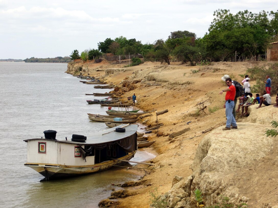 Kurt Heckendorf, engineering and construction, works at one of Codevasf’s on-going construction projects in Brazil. 