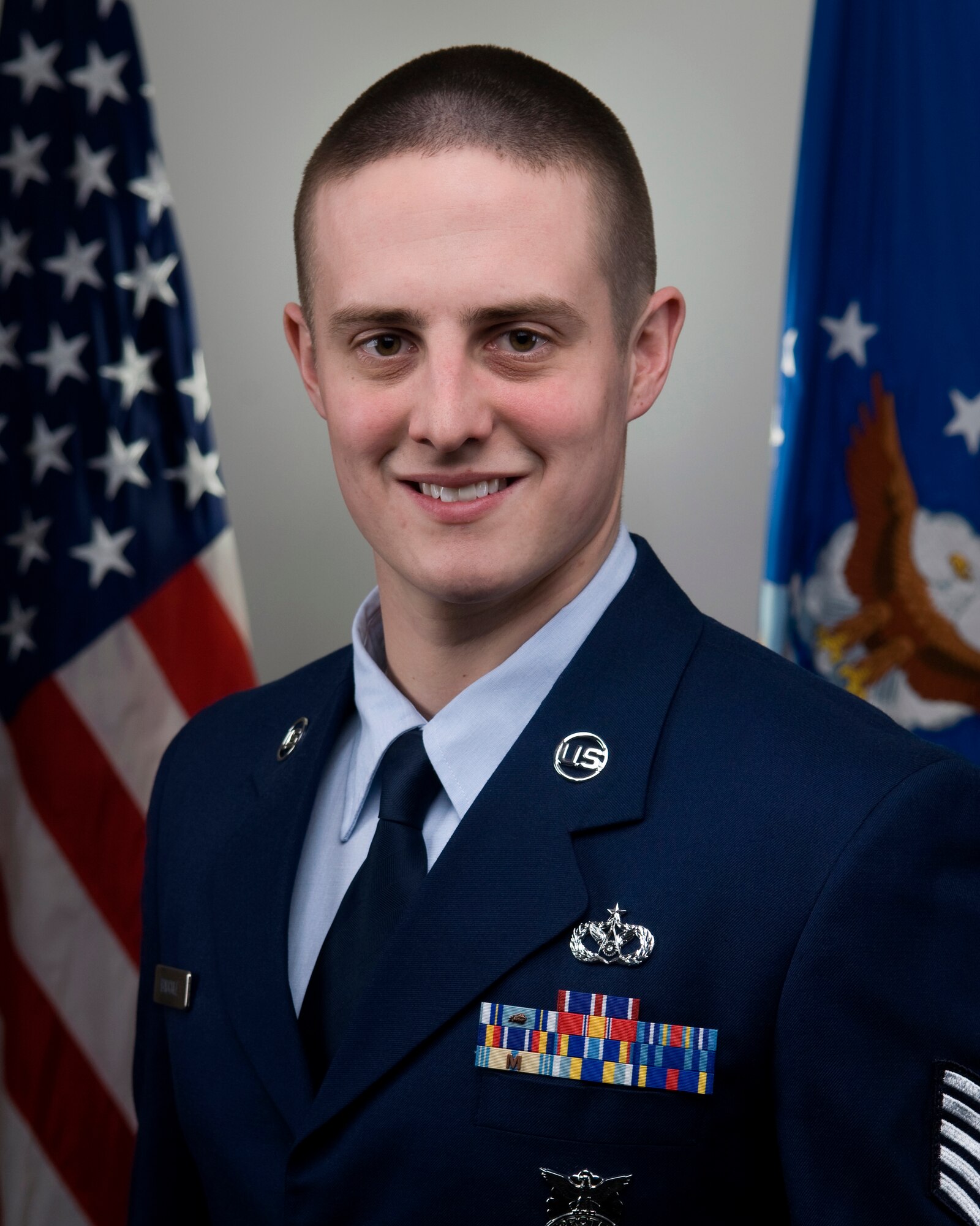 Tech. Sgt. Christopher Bauchle, 434th Civil Engineer Squadron fire protection craftsman, was selected as the 434th Air Refueling Wing Noncommissioned Officer of the Year for 2013 at Grissom Air Reserve Base, Ind., Jan. 29, 2014. Bauchle garnered the award after being judged amongst his peers as showcasing excellence in leadership, job performance, self-improvement and community involvement. (U.S. Air Force photo/Tech. Sgt. Mark R. W. Orders-Woempner)
