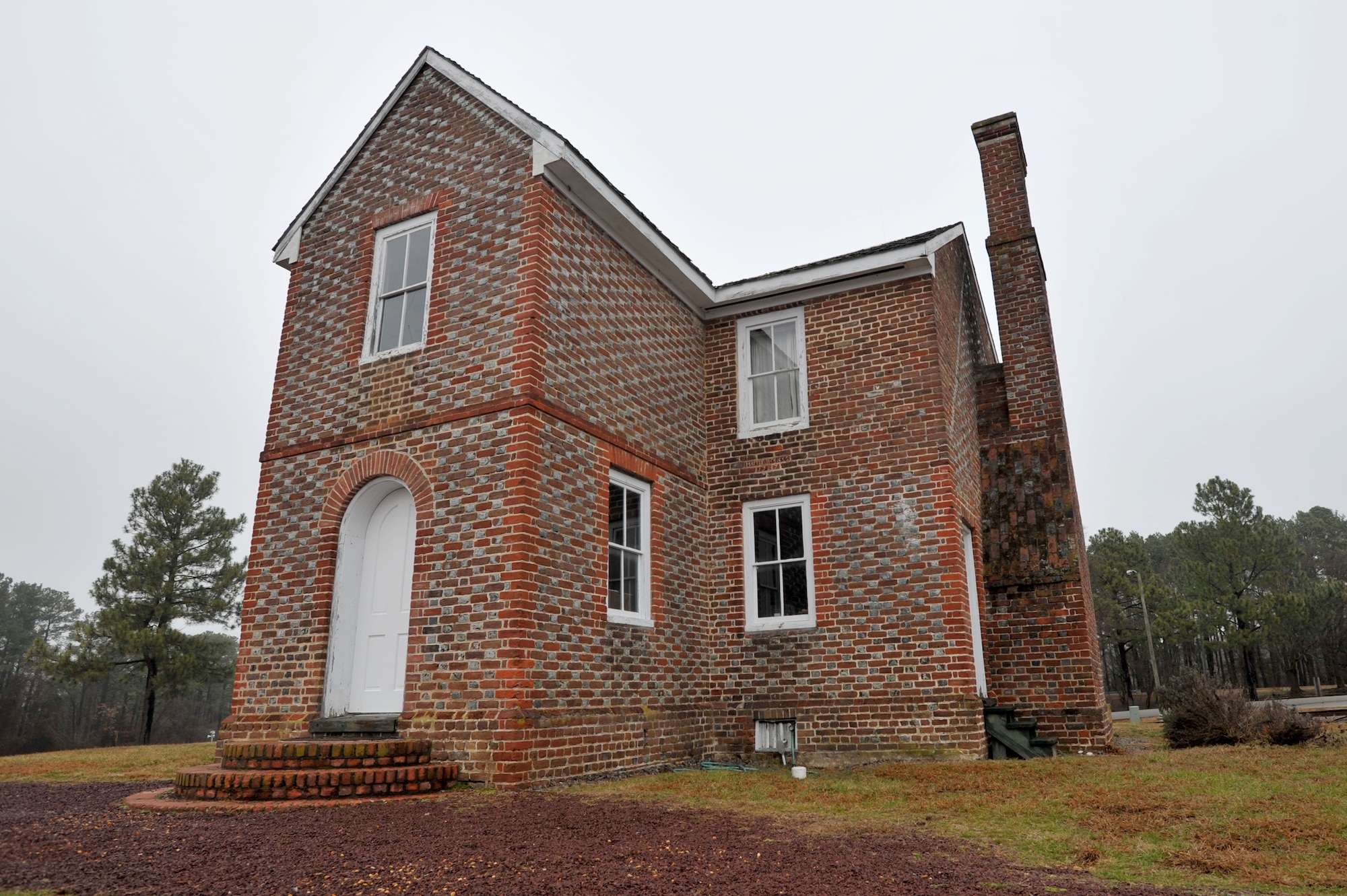 The Matthew Jones House at Fort Eustis, Va., is the oldest building owned by the Department of Defense in the United States. The house was originally purchased by the government during World War I, where it was converted into officer housing.  (U.S. Air Force photo by Staff Sgt. Katie Gar Ward/Released)