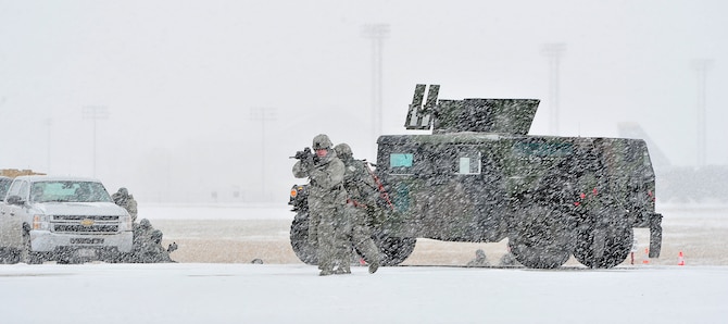 Minot Air Force Base recently completed a large scale inspection for all operations held at the base.  The 5th Bomb Wing and 91st Missile Wing coordinated operations for the Inspector General in which the teams conducted day to day missions in which the groups were graded. For the Nuclear Surety Inspection portion, the 91st Missile along with the 5th Bomb Wing received a rating of satisfactory. The 91st MW went on to complete the Nuclear Operations Readiness Inspection with an excellent rating.  (U.S. Air Force photo/ Senior Airman Kristoffer Kaubisch and Senior Airman Andrew Crawford)