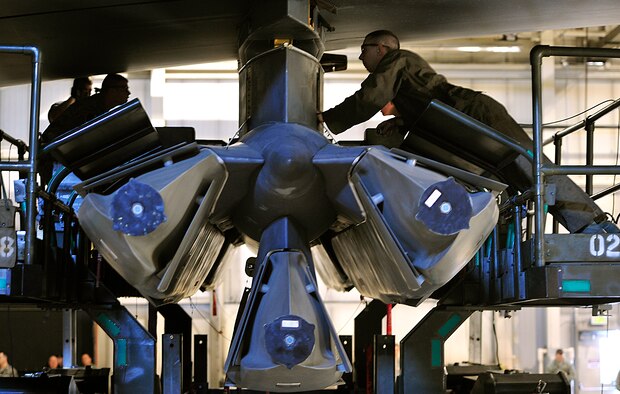 Minot Air Force Base recently completed a large scale inspection for all operations held at the base.  The 5th Bomb Wing and 91st Missile Wing coordinated operations for the Inspector General in which the teams conducted day to day missions in which the groups were graded. For the Nuclear Surety Inspection portion, the 91st Missile along with the 5th Bomb Wing received a rating of satisfactory. The 91st MW went on to complete the Nuclear Operations Readiness Inspection with an excellent rating.  (U.S. Air Force photo/ Senior Airman Kristoffer Kaubisch and Senior Airman Andrew Crawford)