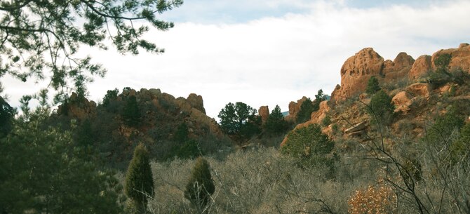 140216-F-GZ967-003 The hiking trails of the Garden of the Gods, Colo., has many obstacles to face – from muddy valleys to rocky cliffs, there is something for everyone to experience. (U.S. Air Force photo by Airman 1st Class Brandon Valle)