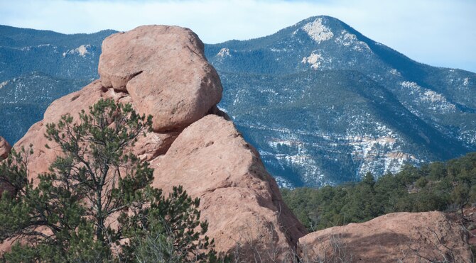 140216-F-CQ929-002 The view from one of the many hiking trails that extend out of the Garden of the Gods national park, Colo., allows people to experience the natural beauty that the state has to offer. (U.S. Air Force photo by Airman Malcolm Mayfield)