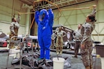 The Maryland National Guard’s 231st Chemical Company and 175th Civil Engineering Fire and Emergency Services Flight conducted joint HAZMAT training at Warfield Air National Guard Base in Middle River, Md., on Feb. 8-9, 2014.