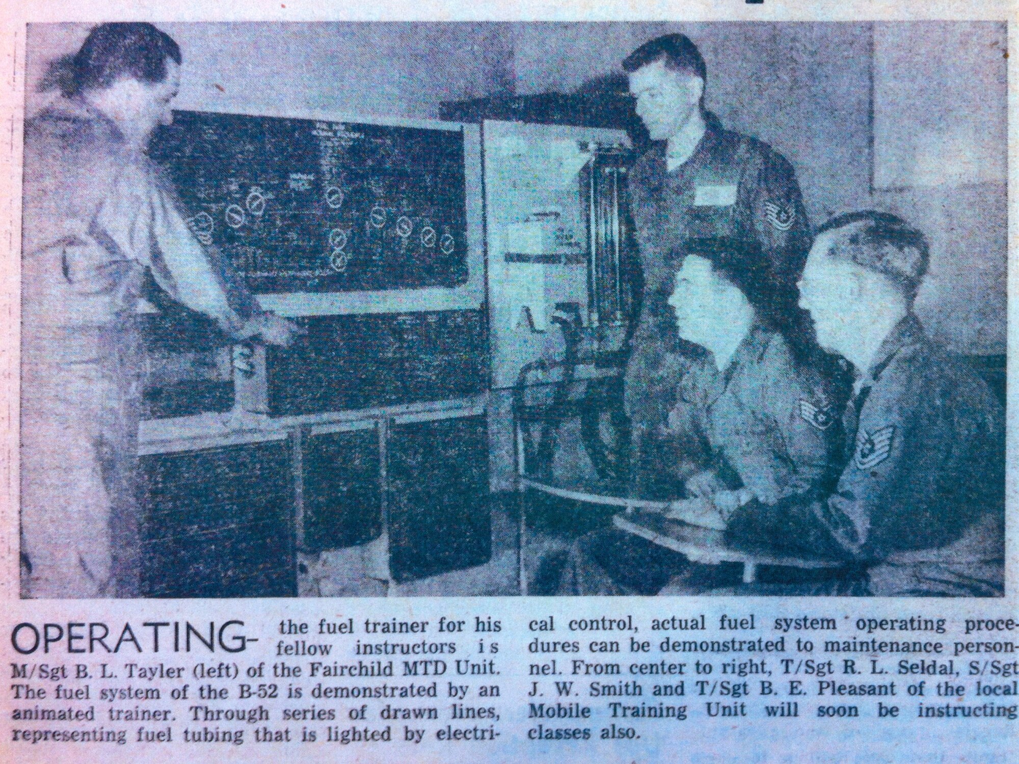 Historical photo: Fuel trainer