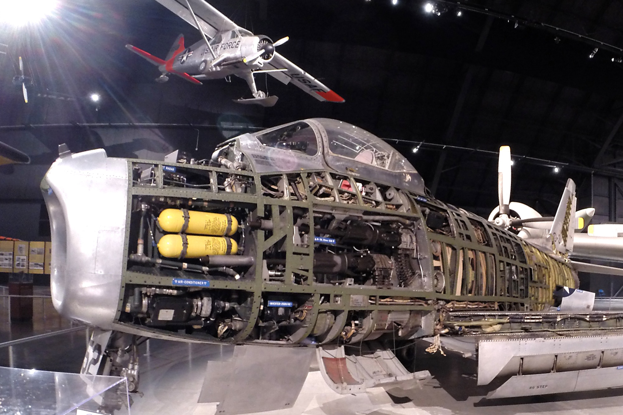 North American F-86H in the Cold War Gallery at the National Museum of the United States Air Force. (U.S. Air Force photo)
