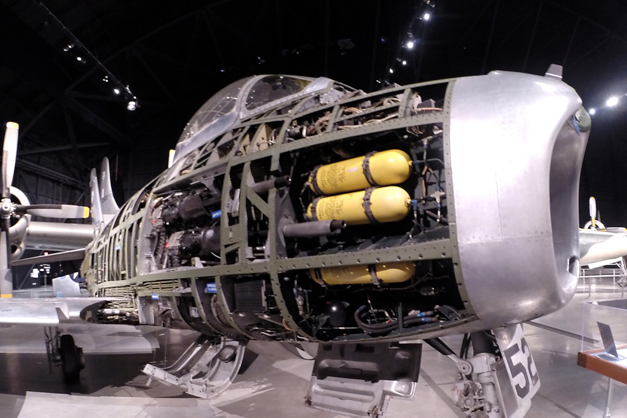 North American F-86H in the Cold War Gallery at the National Museum of the United States Air Force. (U.S. Air Force photo)
