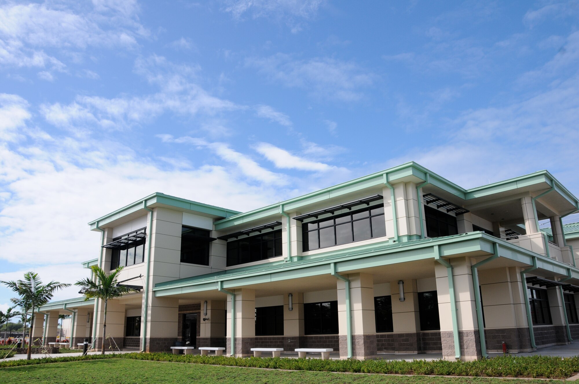 Senator Richard J. Durbin (D-IL), Senator Brian E. Schatz (D-HI) and Senator Mazie K. Hirono (D-HI) visited the new Joint Base Pearl Harbor-Hickam F-22 Raptor Operations and Aircraft Maintenance Complex, Feb. 18, 2014.  (U.S. Air National Guard photo/Senior Master Sgt. Kristen M. Stanley)