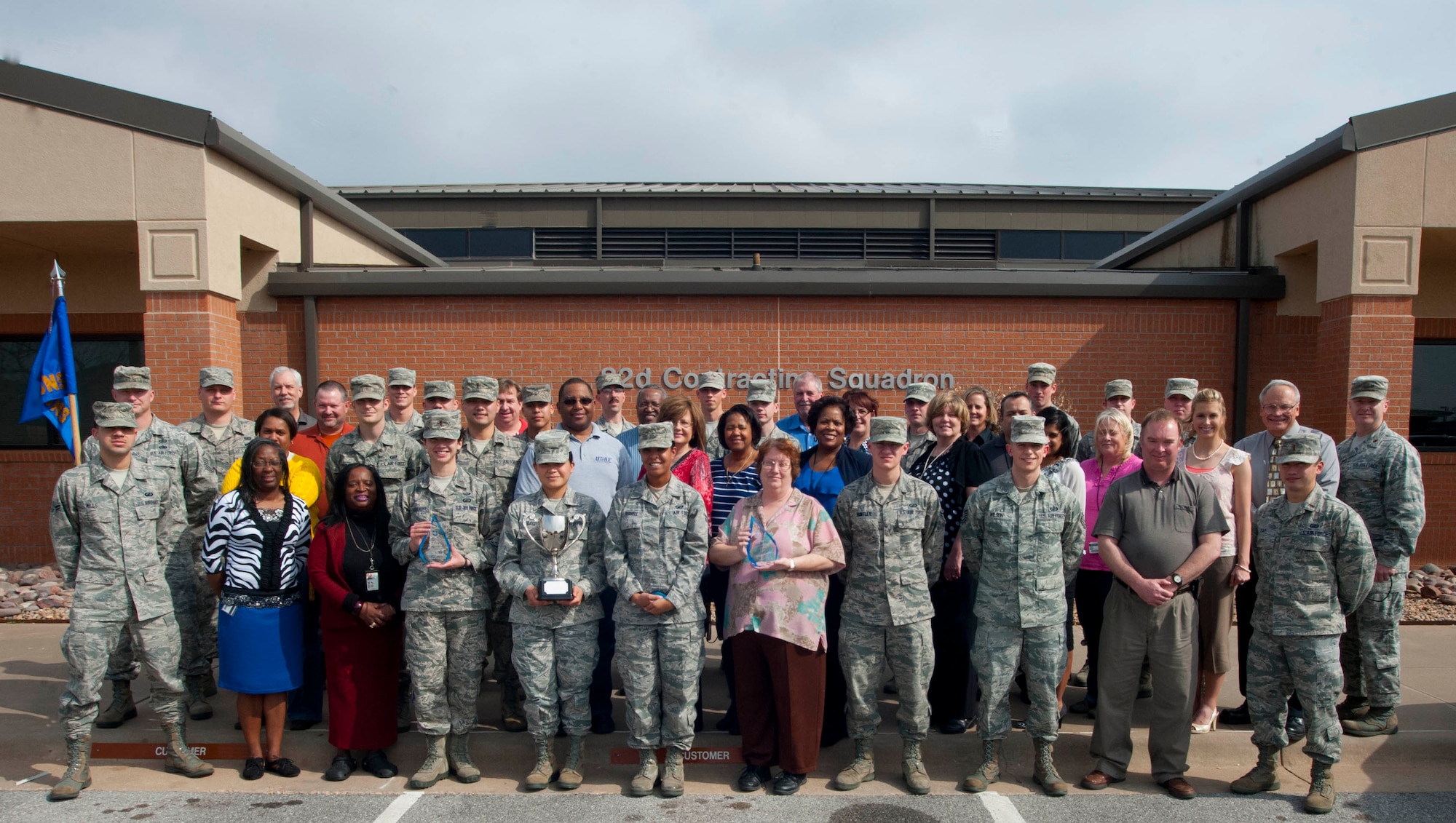 The 82nd Contracting Squadron here has won all four eligible awards at the Air Education and Training Command level for the 2013 fiscal year. The awards earned were the Outstanding Contracting Unit award, Outstanding Unit Support of the AbilityOne award, a Special Recognition award and a Small Business Achievement unit award. (U.S. Air Force photo by Airman 1st Class Jelani Gibson) 
