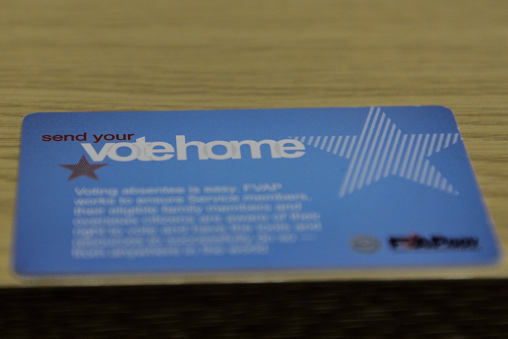 The Royal Air Force Lakenheath, England, Voting Assistance Program gives active duty members, civilians, contractors, spouses and voting-age family members the opportunity to receive absentee voting education from voting assistance officers. The office is available to visit Mondays, Wednesdays and Fridays from 11 a.m. to 2 p.m. (U.S. Air Force photo by Airman 1st Class Trevor T. McBride)