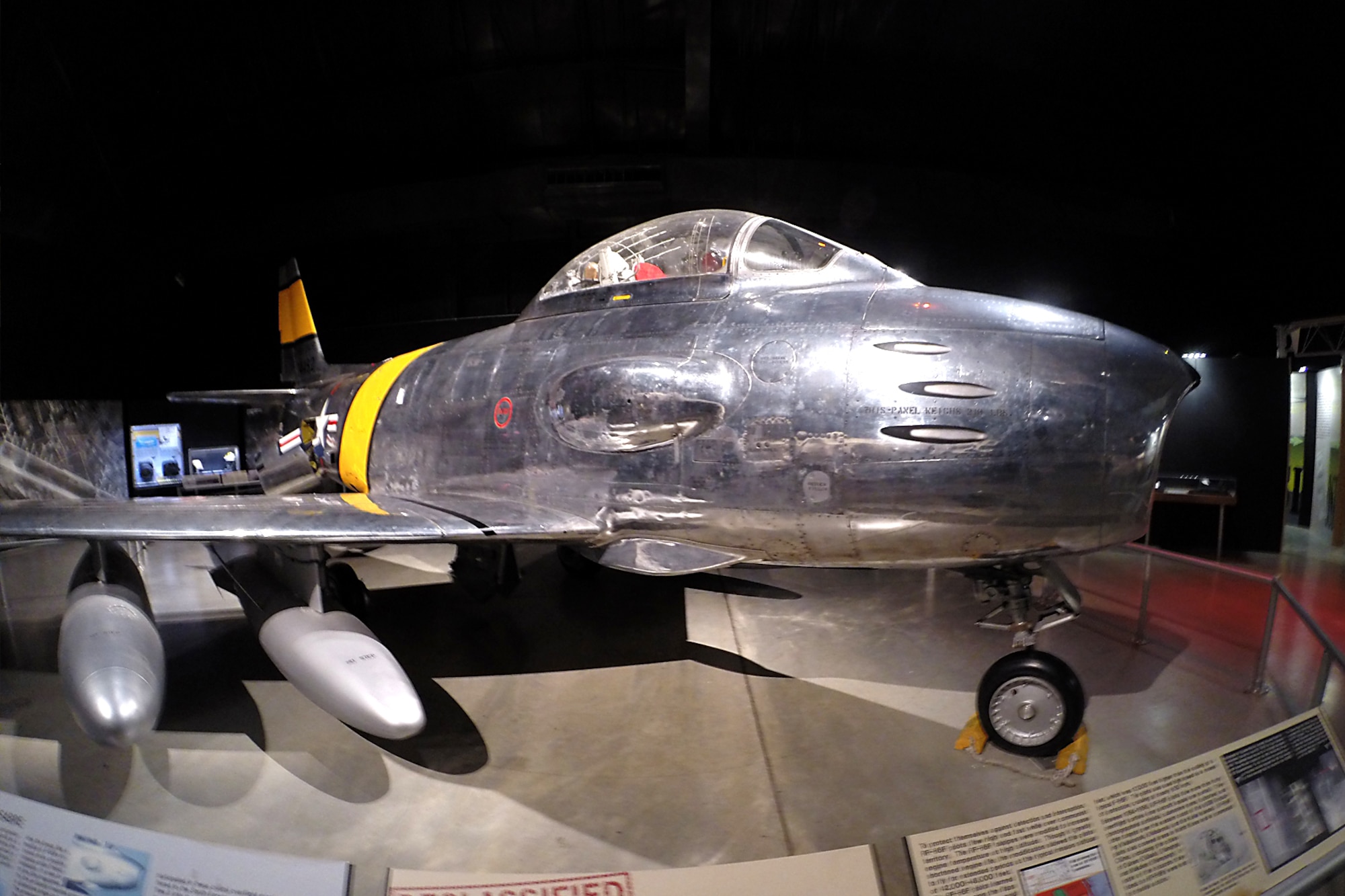DAYTON, Ohio - North American RF-86F in the Cold War Gallery at the National Museum of the United States Air Force. (U.S. Air Force photo)
