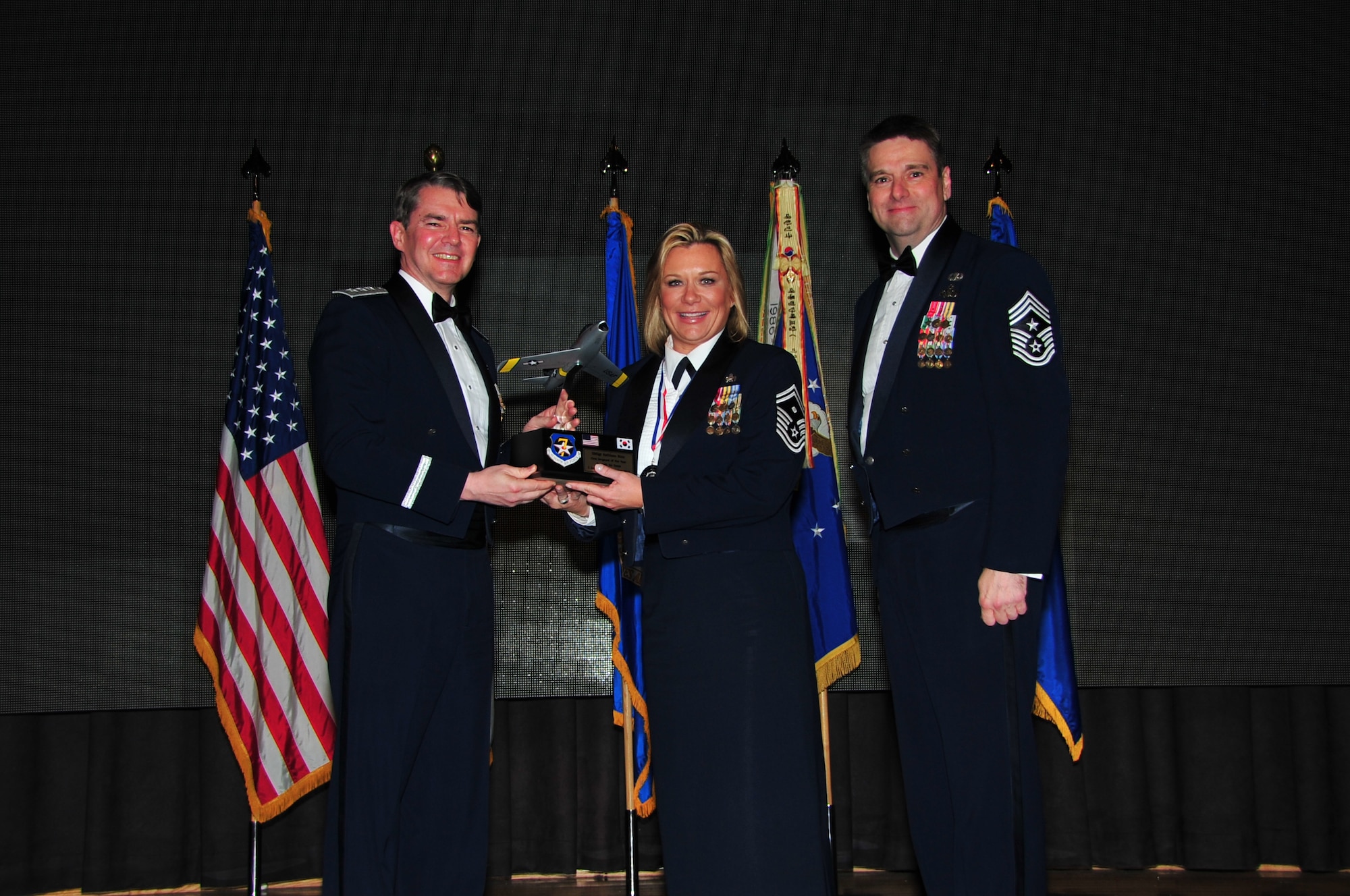 7th Air Force First Sergeant of the Year Master Senior Master Sgt. Kathleen Ross, 51st Security Forces Squadron.