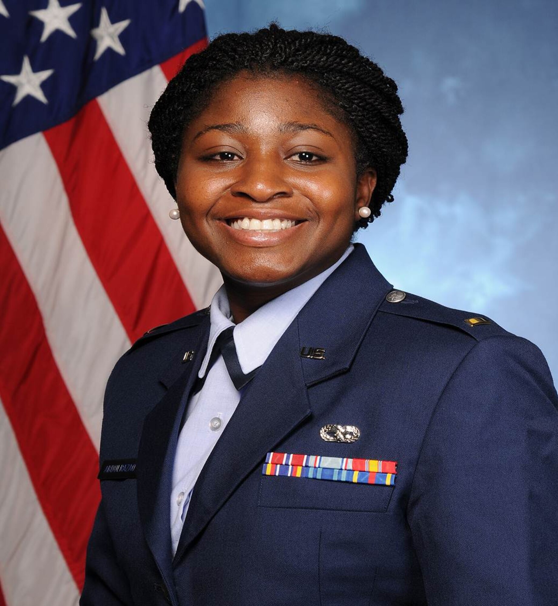 Second Lt. Lelia Abdulrazaq, from Nigeria, started her Air Force career as an enlisted Airman but took advantage of the Leaders Encouraging Airman Developing program to attend the U.S. Air Force Academy Prep School, become a cadet and eventually serve in the Academy admissions office where she advises possible future officers. (Courtesy photo)