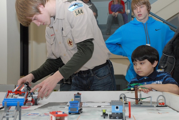 Twenty-four children between the ages 9 and 17 visited the district headquarters building Feb. 14 to participate in the biennial Bring Your Youth to Work Day event. The kids were encouraged to think about future careers in the fields of science, technology, engineering and mathematics. Demonstrations exposed them to different elements of the Corps of Engineers such as breakwaters, cost engineering, computer generated modeling, environmental sampling and wetland permitting.