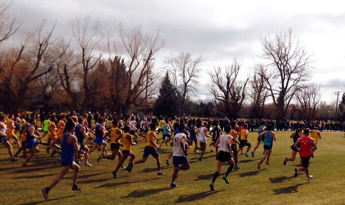 Competitors run at the 2014 Armed Forces Cross Country Championship on Feb. 15, 2014, in Boulder, Colo. Men completed a 12K run and women completed an 8K run to determine the champions. (Courtesy photo)