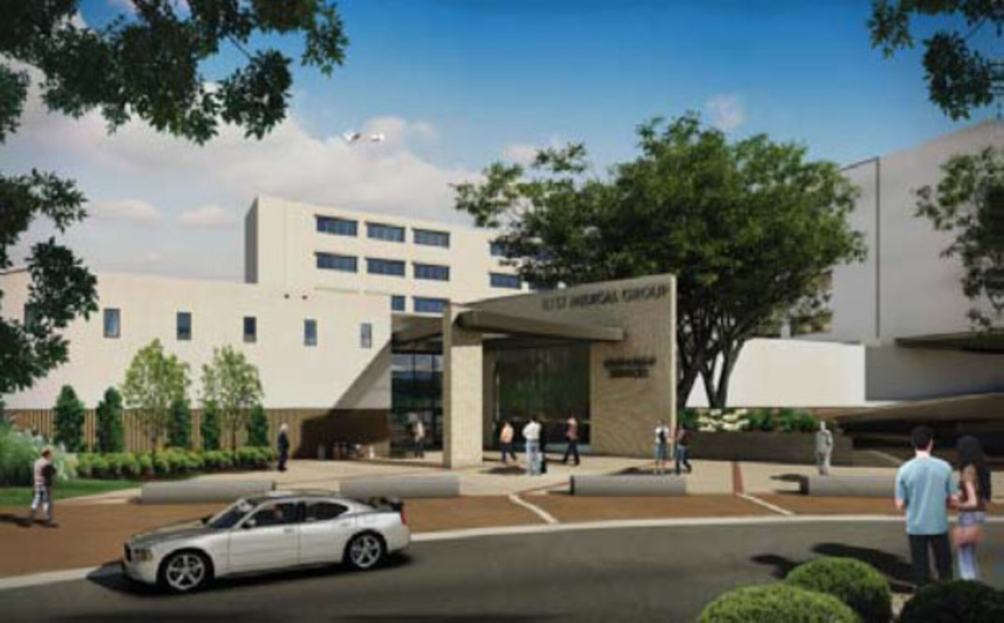 Keesler Medical Center will undergo a major three-year, $68 million renovation that will greatly modernize health-care delivery and enhance the overall patient experience by providing truly world-class health-care facilities for the Keesler community.  Above is an artist’s concept of the same area post-renovation. (U.S. Air Force photo by Steve Pivnick)