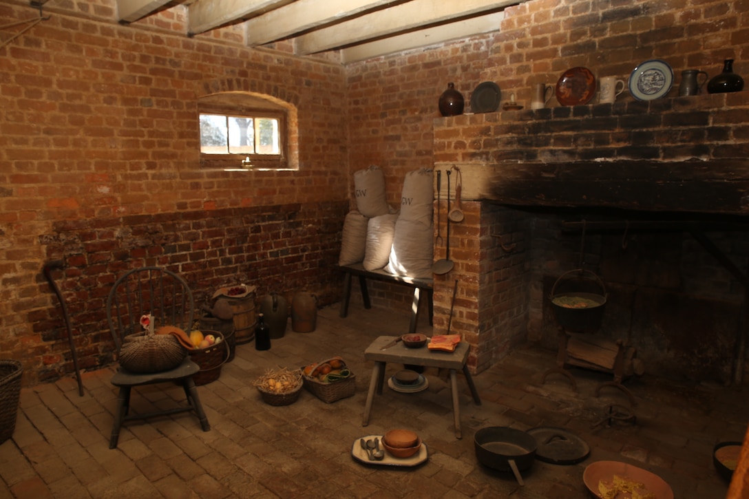 A display of the woman’s slave quarters, and what it was believed to look like, is at George Washington’s Mount Vernon on February 24, 2014. Enslaved women of Mount Vernon would have lived here over 154 years ago.