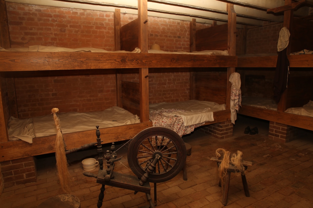 A display of the woman’s slave quarters, and what it was believed to look like, is at George Washington’s Mount Vernon on February 24, 2014. Enslaved woman of Mount Vernon raised their children in these quarters over 154 years ago.