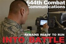 Tech. Sgt. Kevin Wulf, 644th Combat Communications Squadron cyber transport supervisor, tests the quality of transmission paths between satellite and a mobile server Jan. 13, 2014, on Andersen Air Force Base, Guam. The 644th CBCS is continuously ready to deploy anything from a small detail consisting of two Airmen and a laptop, to a package that can provide up to three bases full communications support. (U.S. Air Force photo illustration by Airman 1st Class Emily A. Bradley/Released)