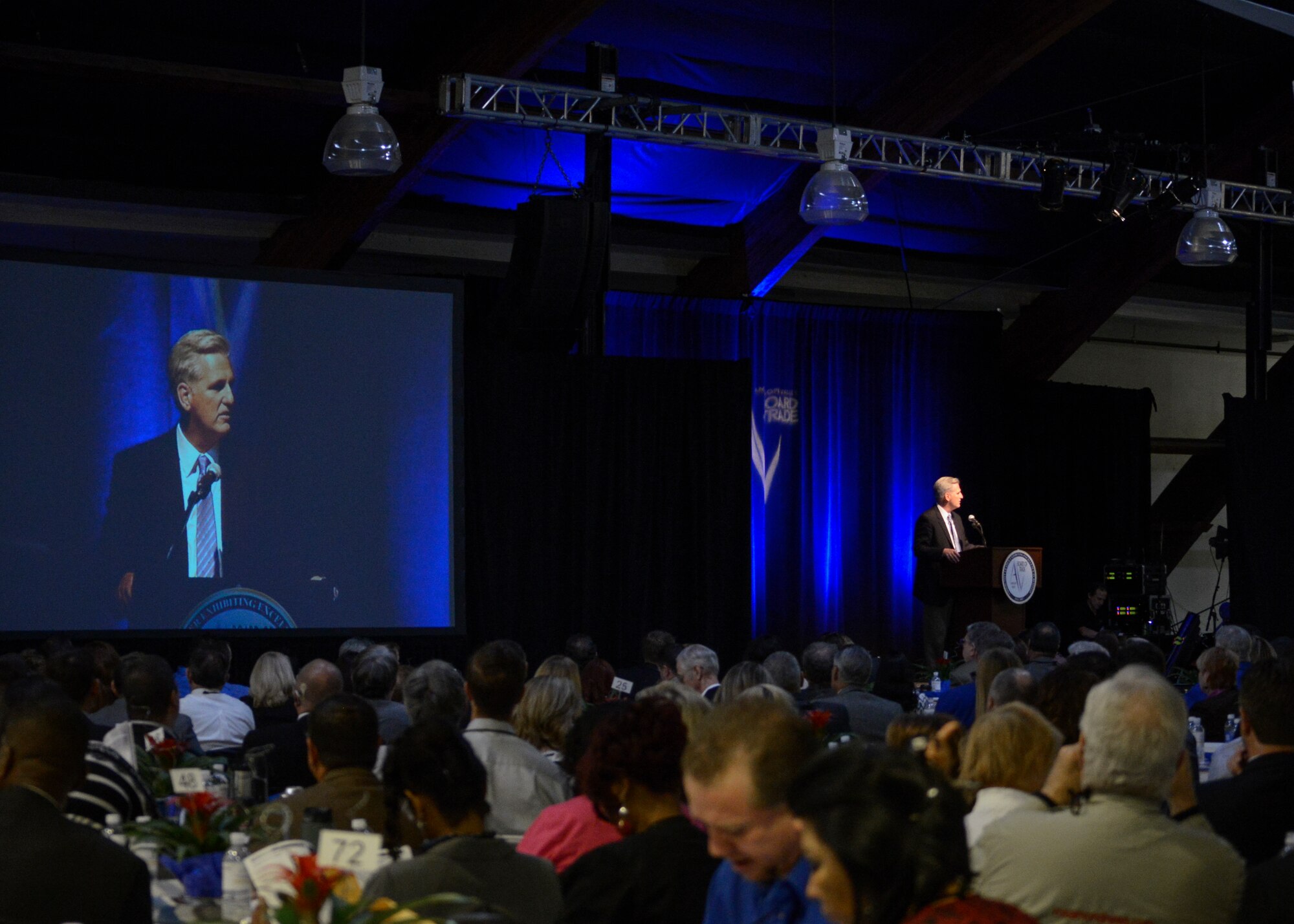 The 42nd annual Business Outlook Conference took place Feb. 21, at the Mojave Air and Space Port in the recently completed, Stuart O. Witt Event Center. (U.S. Air Force photo by Rebecca Amber)