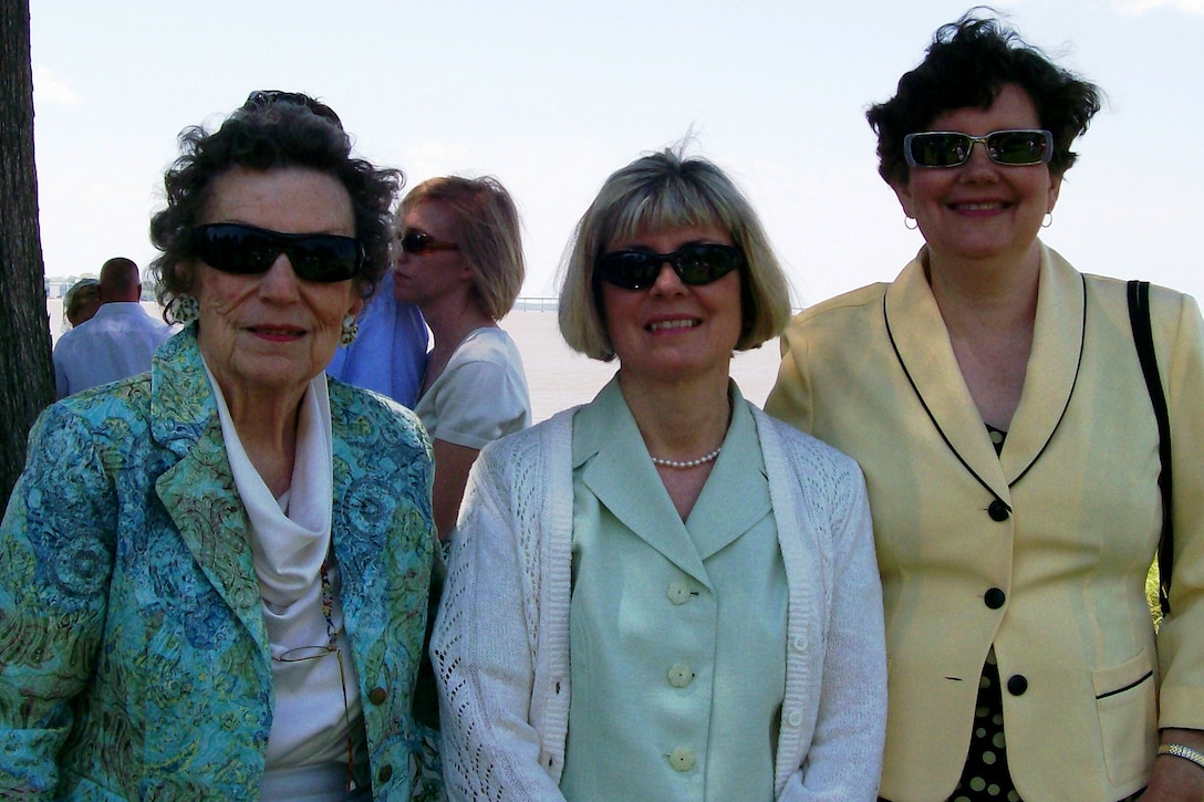 (l-r) Mrs. Anne Ritchie Waring, age 89, shares a Kodak moment with her two daughters, Betty Grey Waring and Anne Frost Waring, during a recent family wedding. The Warings are known for their double names.“All my family has double first names,” Betty Grey said. “Most Southern parents back then would name their children after a relative, a grandparent or whatever. After recently talking to my mom, she said oftentimes families would end up with multiple Anne’s, John’s, George’s, etc. By combining first and middle names, it was easier for families to distinguish each other.”