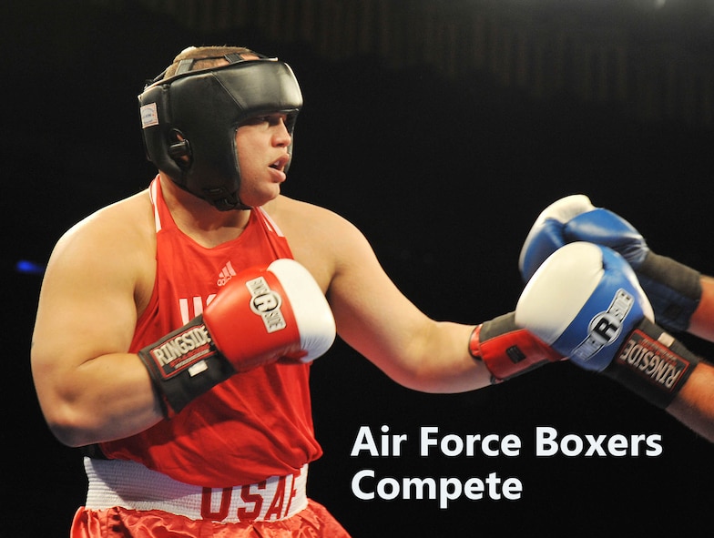 Eleven of the Air Force's tops boxers participated in the 2014 San Antonio Regional Golden Gloves boxing tournament Feb. 18 - 22. Contenders who advance past the San Antonio Regional finals will take on the state's best boxers at the 2014 Texas State Golden Gloves tournament Feb. 26. (U.S. Air Force photo by Alan Boedeker/Released)