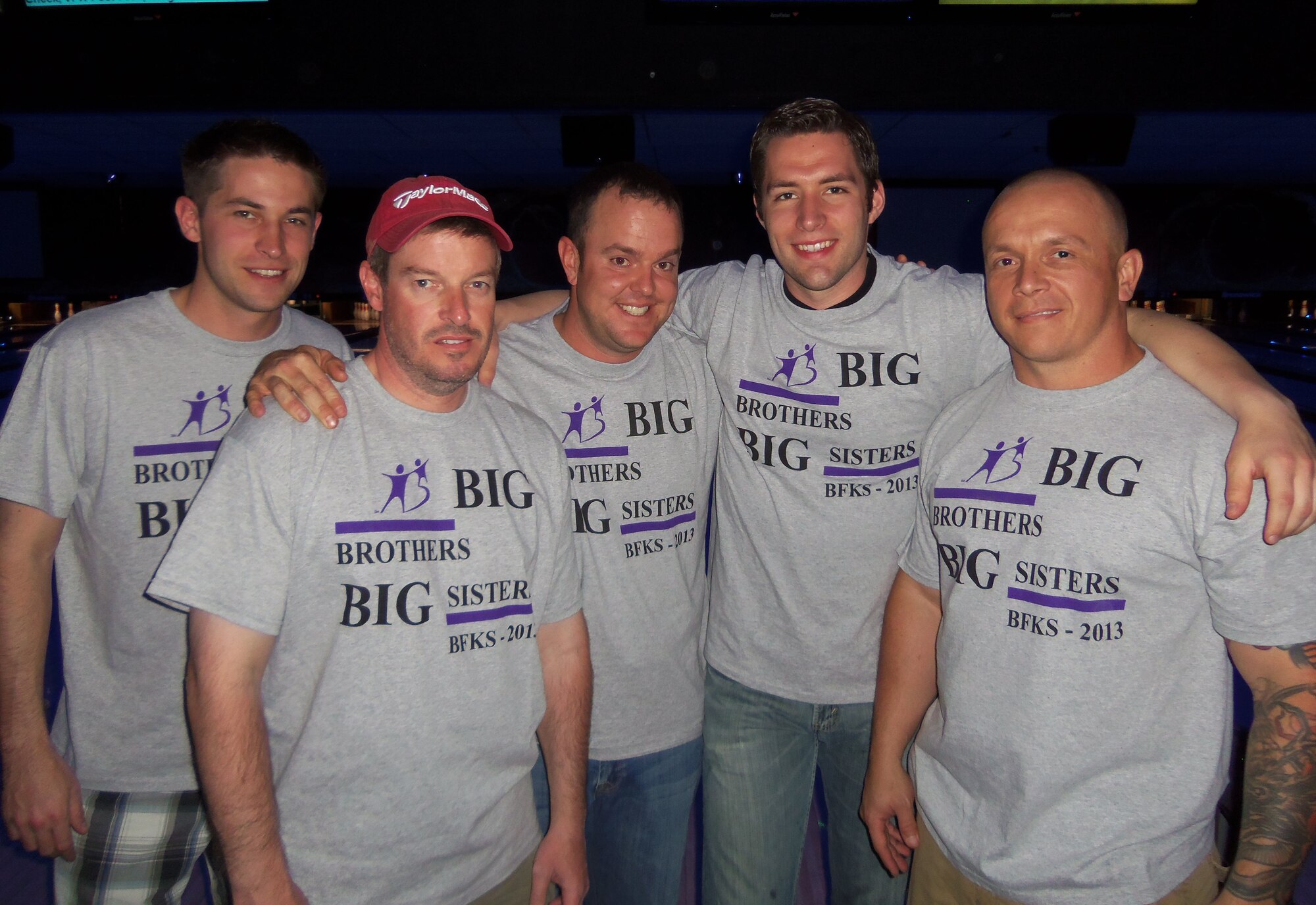 A fund raising team from Holloman Air Force Base , N.M., participates in Bowl for Kid’s Sake at the Bowling Center at Holloman. The team raised more than $200 to support Big Brothers Big Sisters of Otero County.  (Courtesy photo)