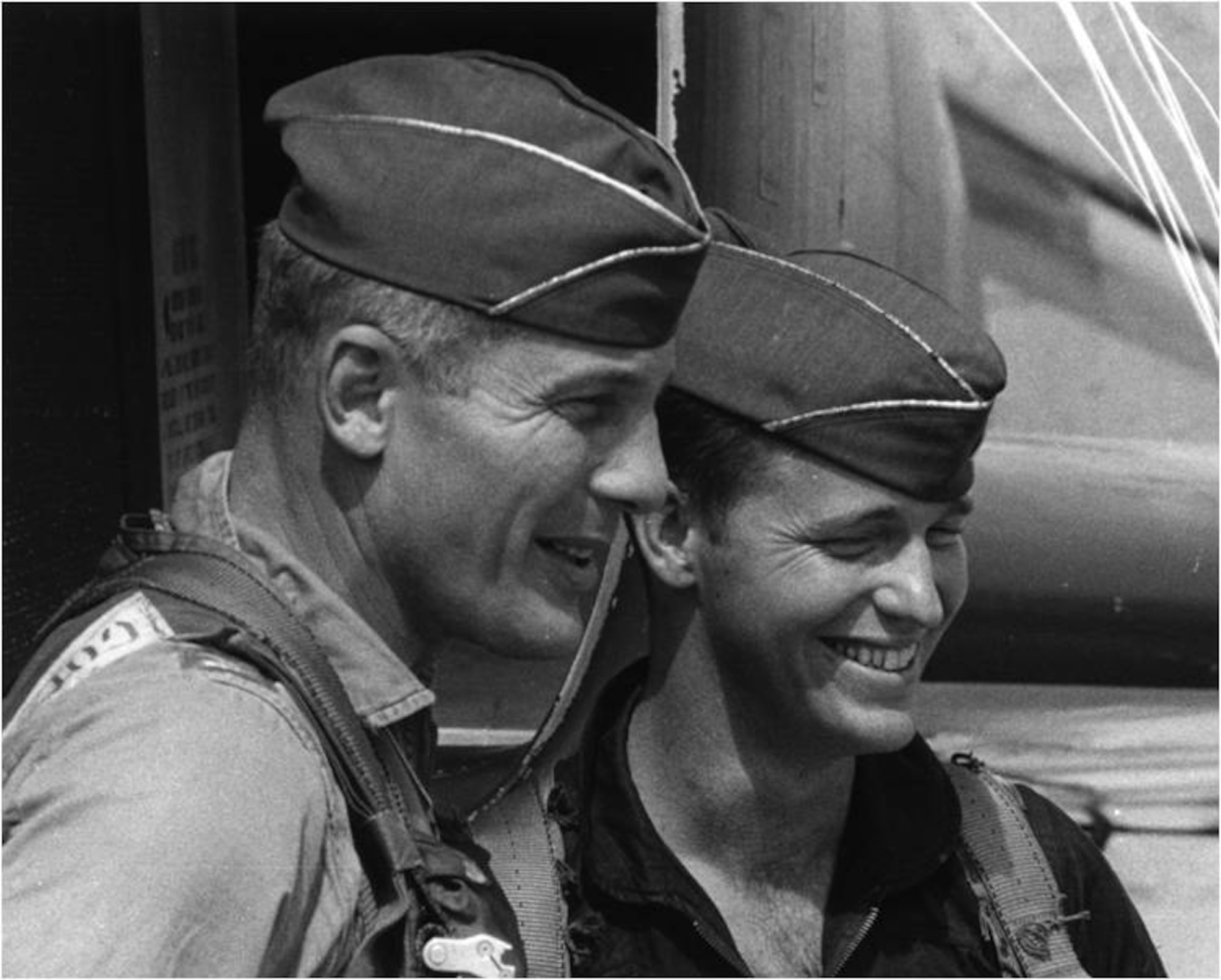 Col. Robin Olds and Capt.John “J.B.” Stone – 2 January 1967 (USAF Photo)