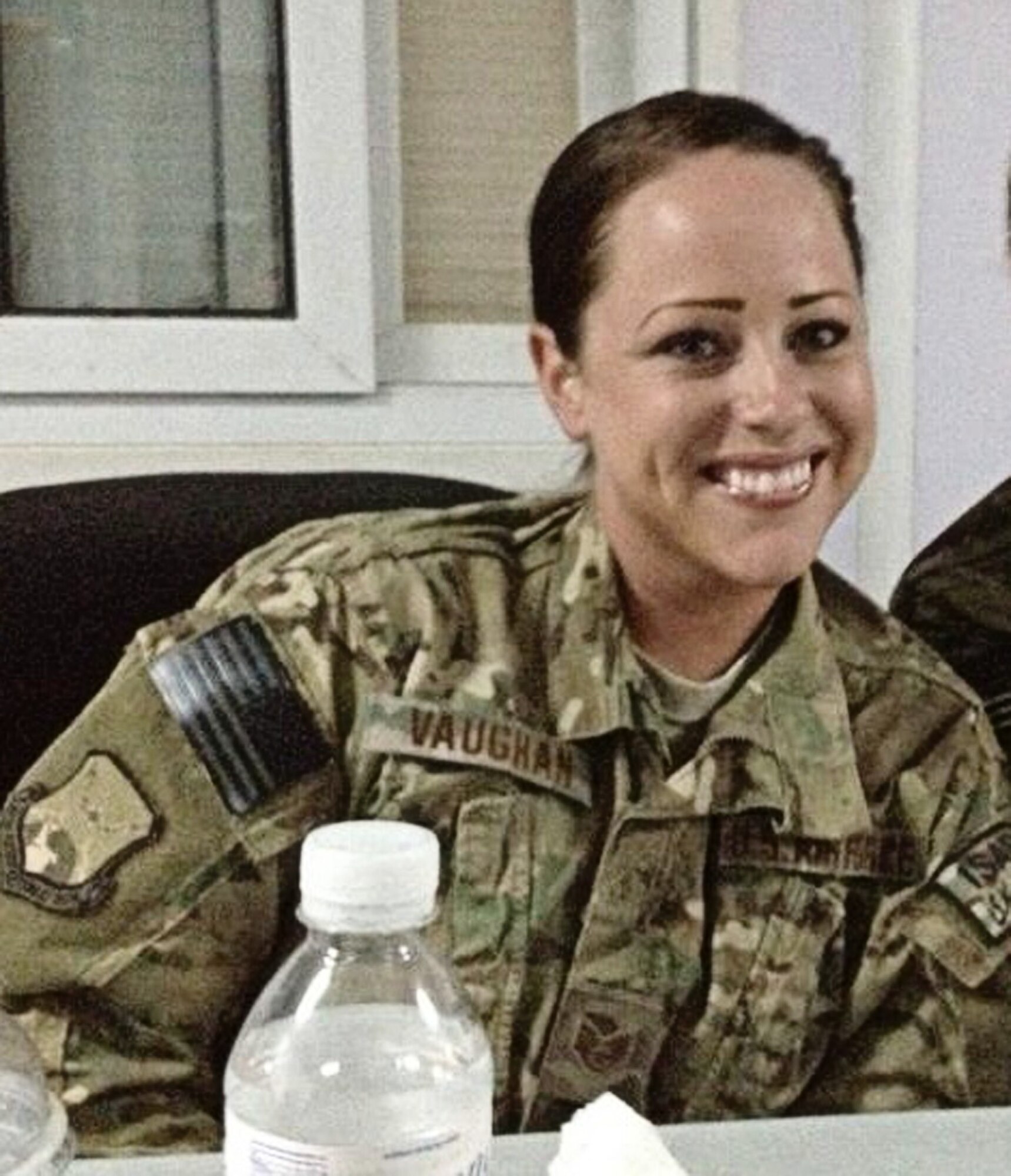 Staff Sgt. Jennifer Vaughan, a public health technician, was deployed to Afghanistan prior to being diagnosed with leukemia.  She began feeling ill after she returned and thought it had something to do with the transition home and perhaps the onset of the flu.  She entered the hospital in October 2012 and was not released until July 2013.  (Courtesy photo)  