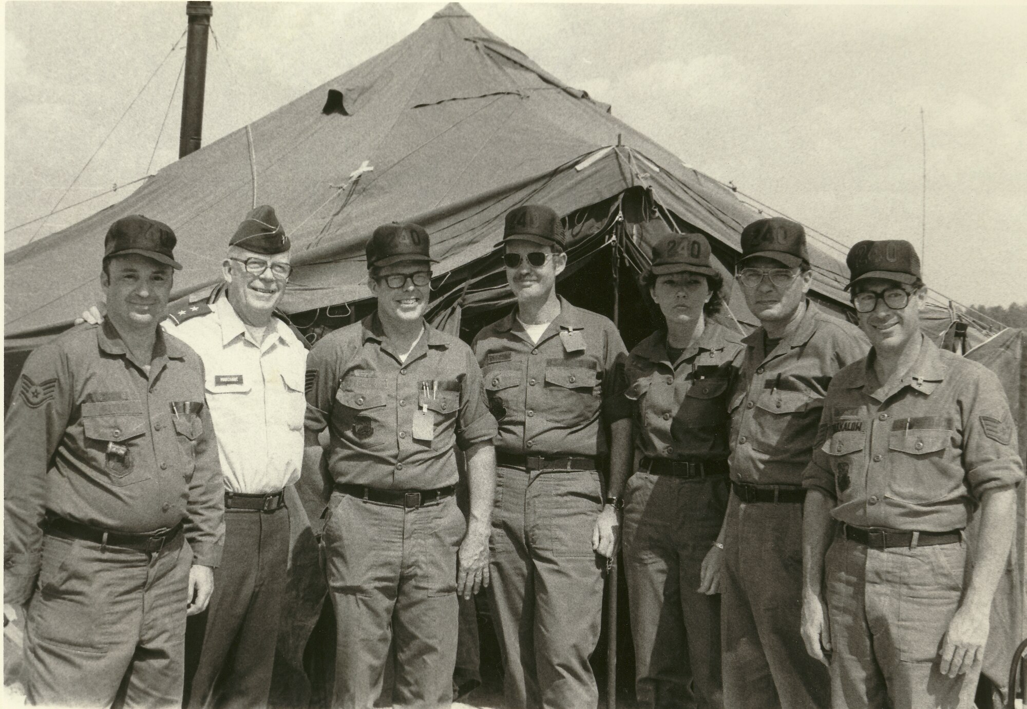 Left to Right Bob Myers, T.Eston Marchant, Brad Fowler, Russ OsBorne, Mary Irving, Mike Brown and Bob Barkalow 