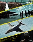 Reflecting upon the past year, Ellsworth Airmen accomplished numerous operational feats, hosted several distinguished visitors and embarked in new mission essential projects, all while enduring financial strains felt throughout the Department of Defense. (U.S. Air Force graphic by Senior Airman Zachary Hada/Released) 