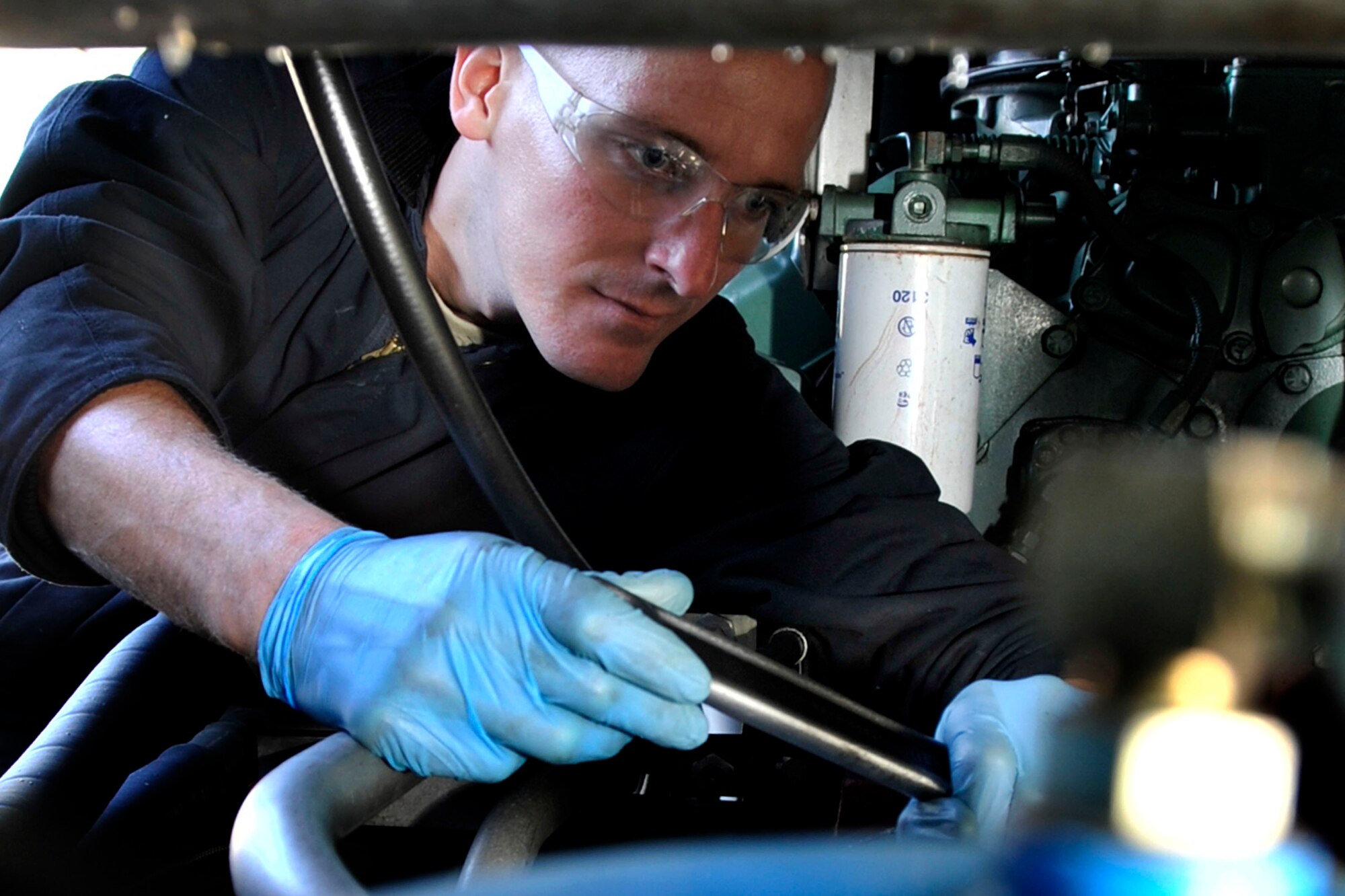 Senior Airman Mark Hudson, 35th Maintenance Squadron aerospace ground equipment journeymen, is the Weasel of the Week for Jan. 6,  2014. Misawa Airmen are nominated for WOW by their leadership to recognize outstanding performers within the Wing. (U.S. Air Force photo by Staff Sgt. Tong Duong)
