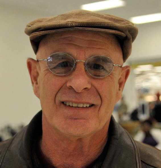 Ret. Chief Master Sgt. Larry Laubscher, "My New Year's resolution is to quit smoking." (U.S. Air Force Photo/Airman 1st Class Benjamin Raughton)