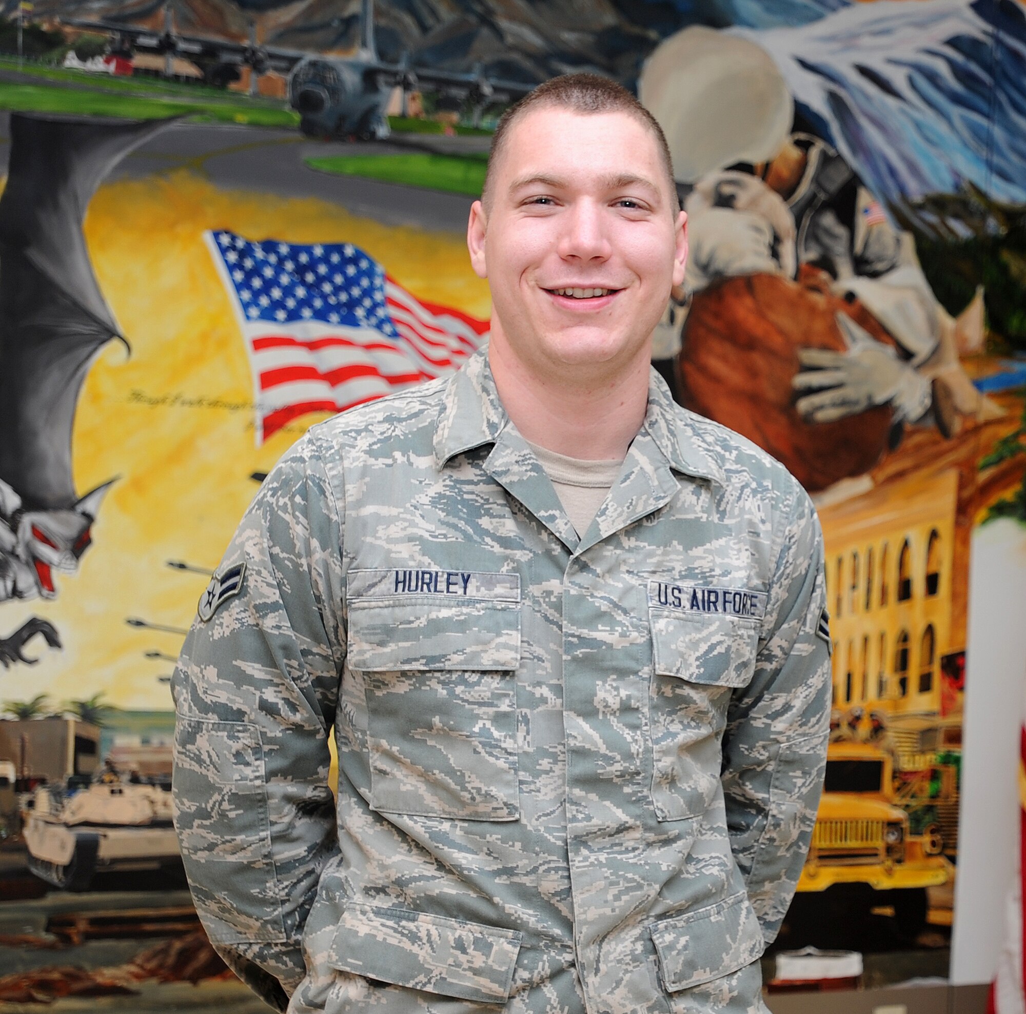 “I want to go back to school and get my bachelor’s degree in computer science,” said Airman 1st Class Bryan Hurley, 901st Special Operations Aircraft Maintenance Squadron communications navigation specialist. (U.S. Air Force photo/Senior Airman Kentavist P. Brackin) 