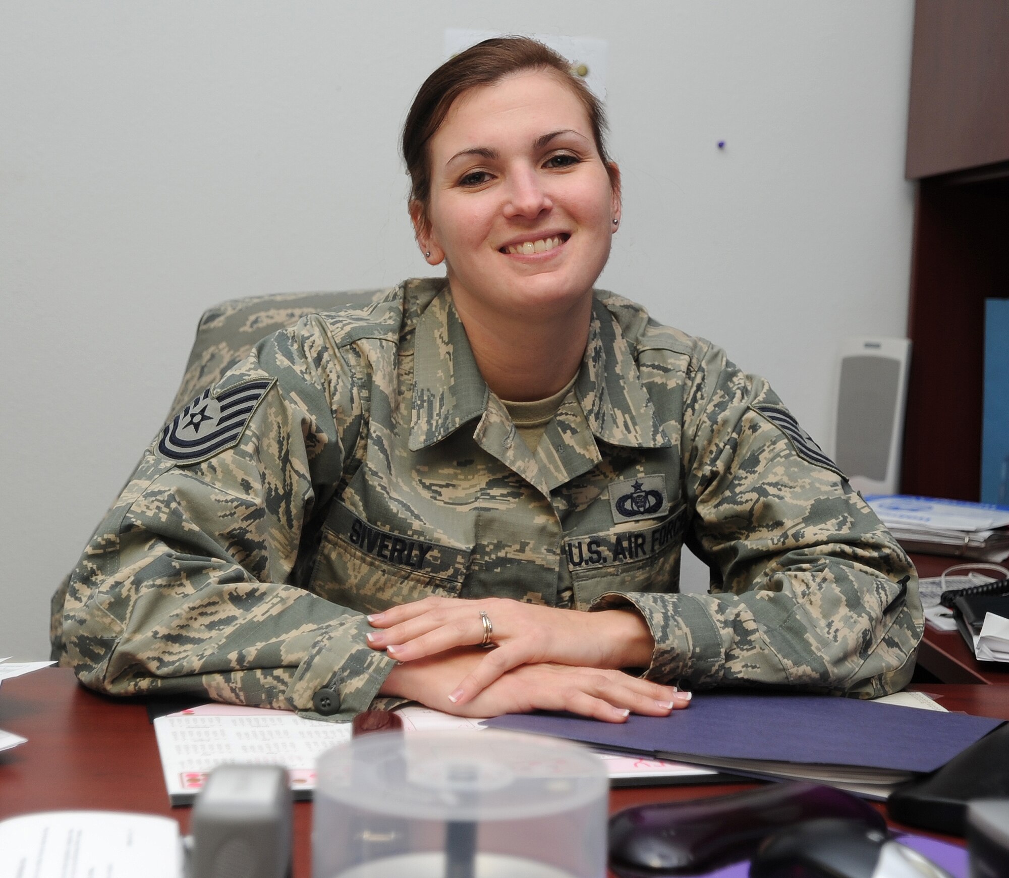 “To keep in touch with my family better during my remote tour in Portugal,” said Tech. Sgt. Andrea Siverly, 1st Special Operations Support Squadron NCO in charge of airfield management operations. (U.S. Air Force photo/Senior Airman Kentavist P. Brackin) 