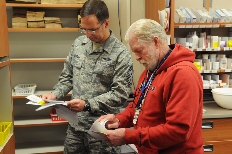 With a record high prescription volume (82K this past fiscal year), the 5 MDG pharmacy provides quality pharmacy services to MAFB's 12.7K beneficiaries. Most important, is the role it plays in the PRP process.  All patients are screened for PRP enrollment and pharmacy staff members are acutely aware of the requirements for each PRP member who present for a new or refill prescription.  At the end of each duty day, pharmacy PRP records are reconciled and reported back to the PRP clinic to ensure all members authorized a prescription identified themselves as such.  In addition, the pharmacy is frequently given a no-notice "go/no-go pill" tasker that it must fit into the workload in order to provide medications to aircrew as quickly as possible.  This is usually performed within two hours of notice.  The 5 MDG Pharmacy Element is open Monday-Friday from 0730-1630; the pharmacy does not close for lunch.
