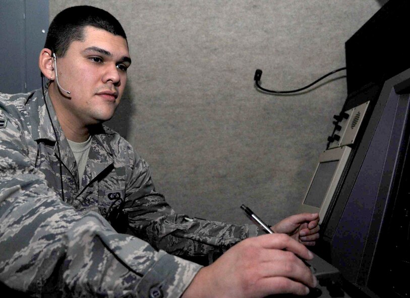 Airman 1st Class Oscar Felix, a 71st Operations Support Squadron air traffic controller, was selected for below-the-zone promotion to senior airman. (U.S. Air Force photo/ Senior Airman Frank Casciotta)