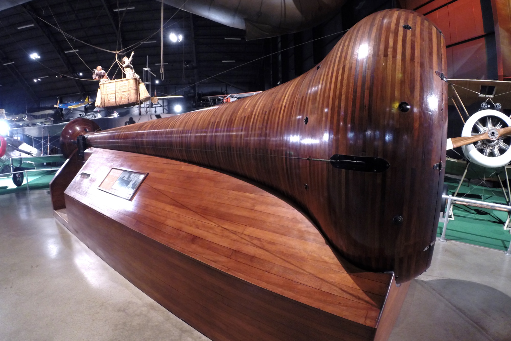 DAYTON, Ohio -- McCook Field Wind Tunnel on display in the Early Years Gallery at the National Museum of the United States Air Force. (U.S. Air Force photo)
