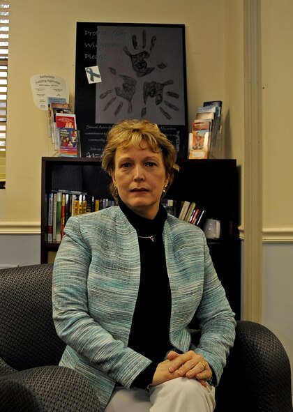 Sandra Browne, 2nd Bomb Wing sexual assault response coordinator, poses for a photo on Barksdale Air Force Base, La., Jan. 8, 2014. Browne, who took the position earlier this year, is a licensed professional counselor with a Master's degree in psychology and has more than 19 years civil service experience in prevention, counseling and management. (U.S. Air Force photo/Staff Sgt. Jason McCasland)