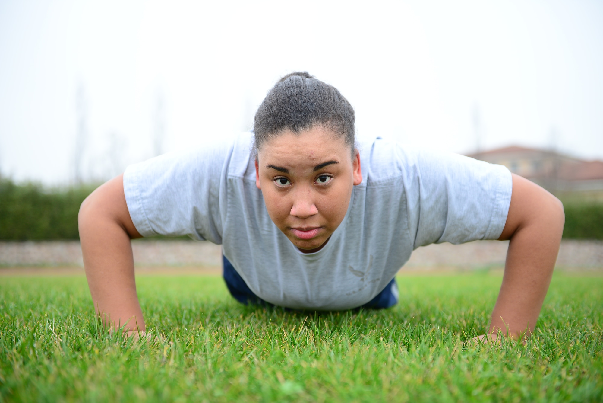 Although I hate to admit it, passing a physical fitness test has been a personal roadblock for me. I am happy to say, with the support of my fellow Airmen, base resources, and through my own strength and determination, I have passed my PFT. (U.S. Air Force photo/Senior Airman Matthew Lotz)