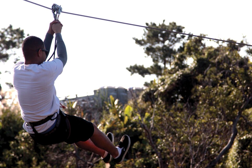 Marines Zip Line Through Okinawa S Jungle United States Marine Corps Flagship News Display