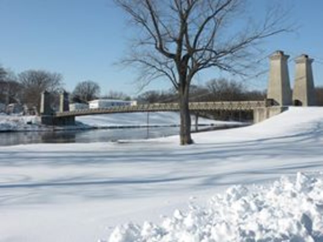 Snow covers the ground at Carlyle Lake, Jan. 9, 2014.